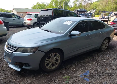 2014 Chevrolet Impala 2Lt из США, поврежденный, VIN 1G1125S32EU146816